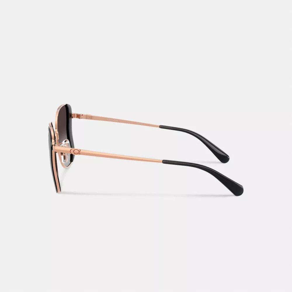 Lunettes de soleil carrées « Butterfly » en métal de la marque C Hardware