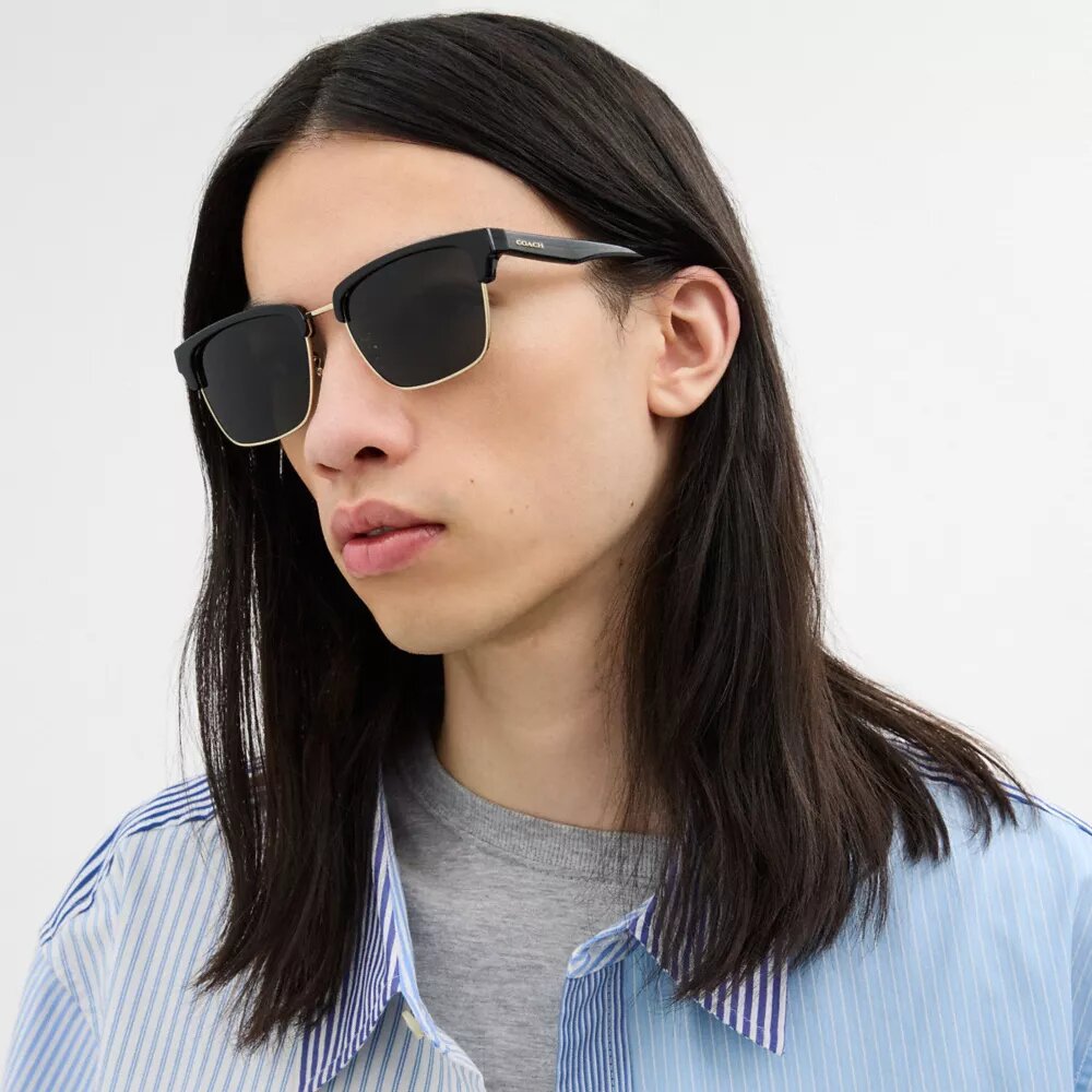 Lunettes de soleil carrées Coach