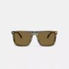 Lunettes de soleil carrées à dessus plat