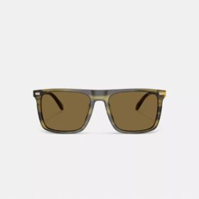 Lunettes de soleil carrées à dessus plat