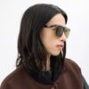 Lunettes de soleil carrées à dessus plat
