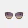 Lunettes de soleil carrées en métal « C Hardware »