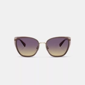 Lunettes de soleil carrées en métal « C Hardware »