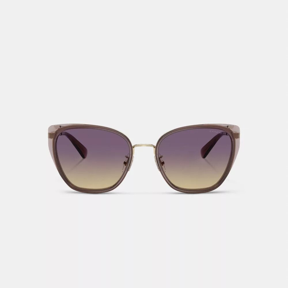 Lunettes de soleil carrées en métal « C Hardware »