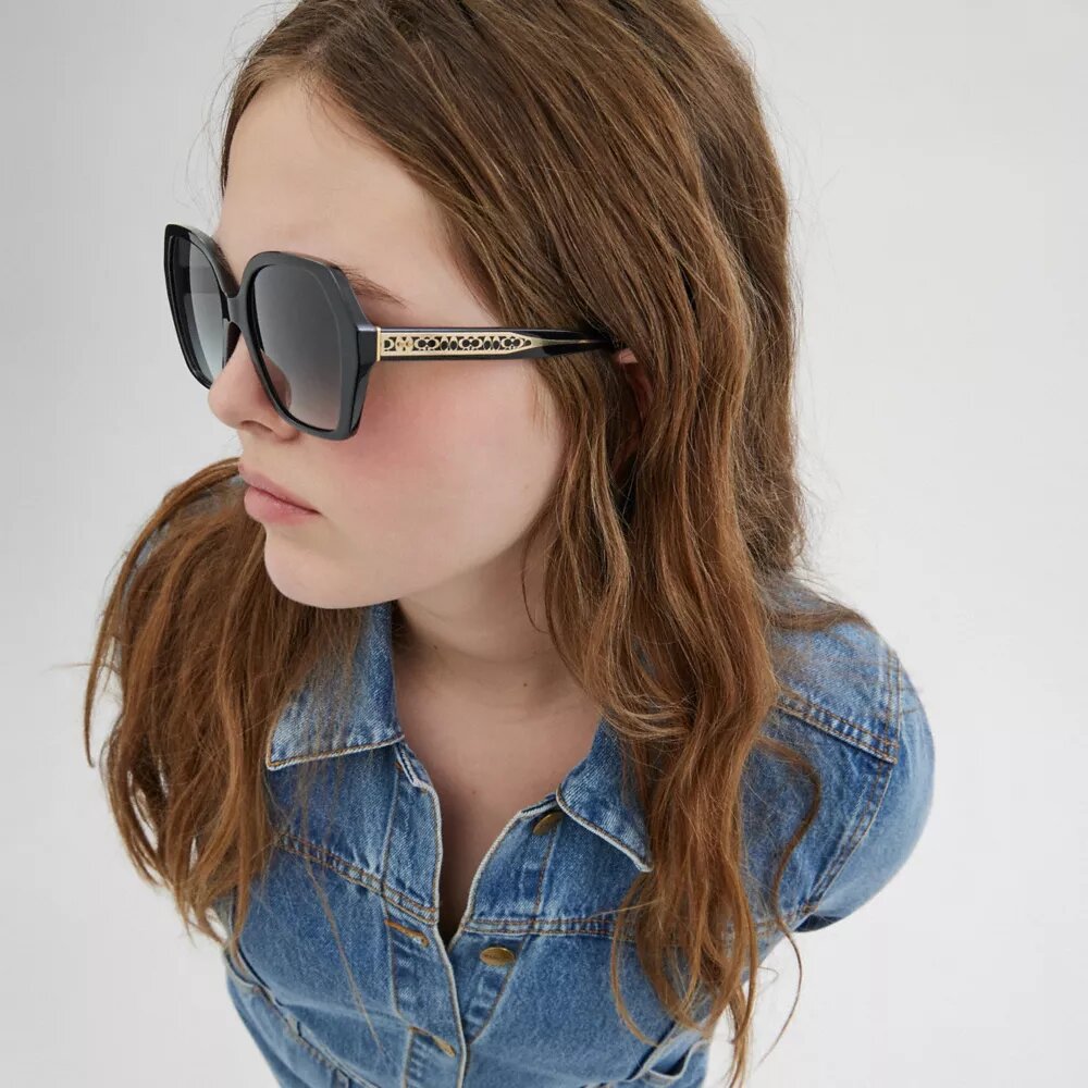 Lunettes de soleil carrées géométriques Ombra emblématiques