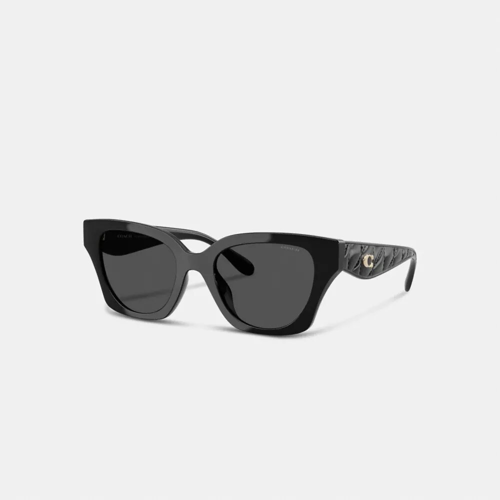 Lunettes de soleil carrées matelassées