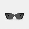 Lunettes de soleil carrées matelassées