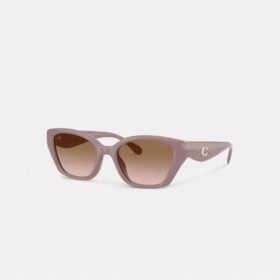 Lunettes de soleil carrées « œil de chat » avec monture C