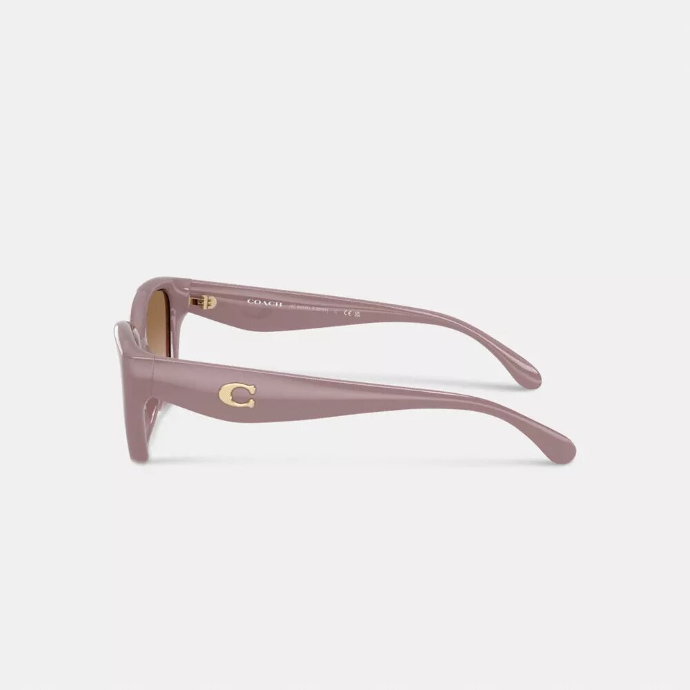 Lunettes de soleil carrées « œil de chat » avec monture C