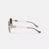 Lunettes de soleil carrées oversize en métal « Horse and Carriage »