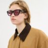 Lunettes de soleil « Cat Eye » avec motif « C »