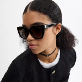 Lunettes de soleil « Maxi Sculpted C Square Cat Eye » à monture large