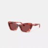Lunettes de soleil « œil de chat » à monture métallique
