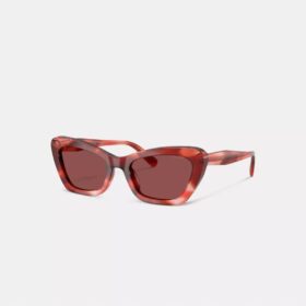 Lunettes de soleil « œil de chat » à monture métallique