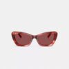 Lunettes de soleil « œil de chat » à monture métallique