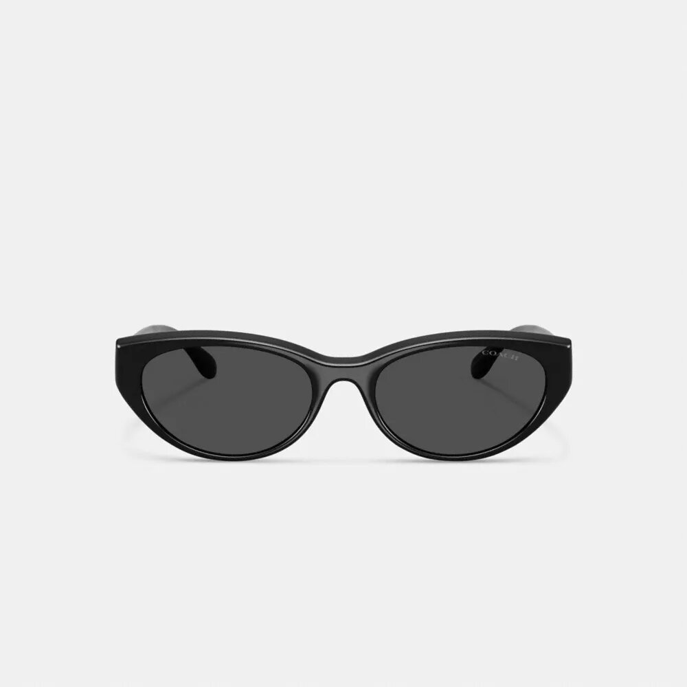Lunettes de soleil ovales « œil de chat » avec monture dorée