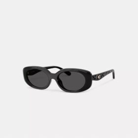 Lunettes de soleil ovales-rectangulaires matelassées