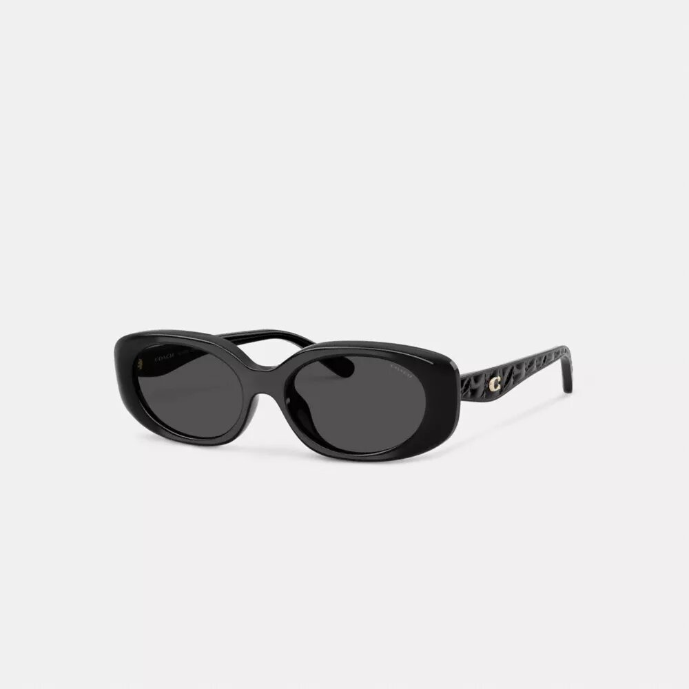 Lunettes de soleil ovales-rectangulaires matelassées