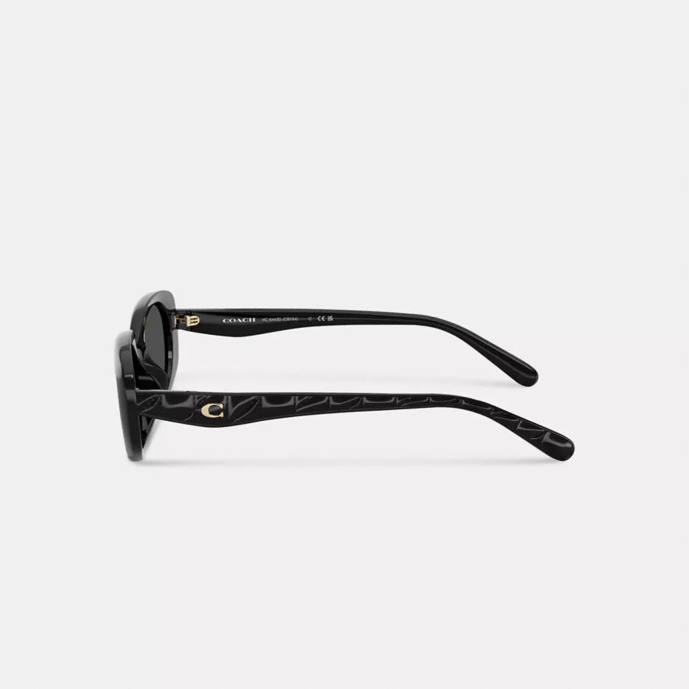 Lunettes de soleil ovales-rectangulaires matelassées