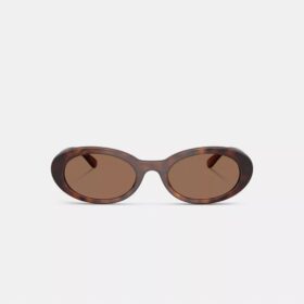 Lunettes de soleil ovales étroites