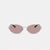 Lunettes de soleil ovales étroites en métal C Hardware