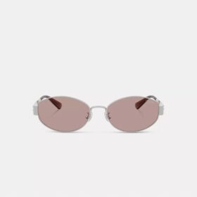 Lunettes de soleil ovales étroites en métal C Hardware