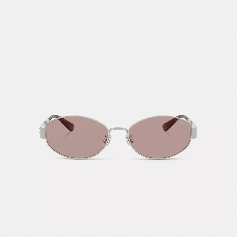 Lunettes de soleil ovales étroites en métal C Hardware