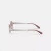 Lunettes de soleil ovales étroites en métal C Hardware