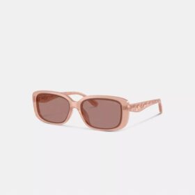 Lunettes de soleil rectangulaires matelassées