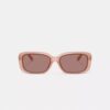 Lunettes de soleil rectangulaires matelassées