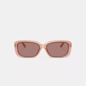 Lunettes de soleil rectangulaires matelassées