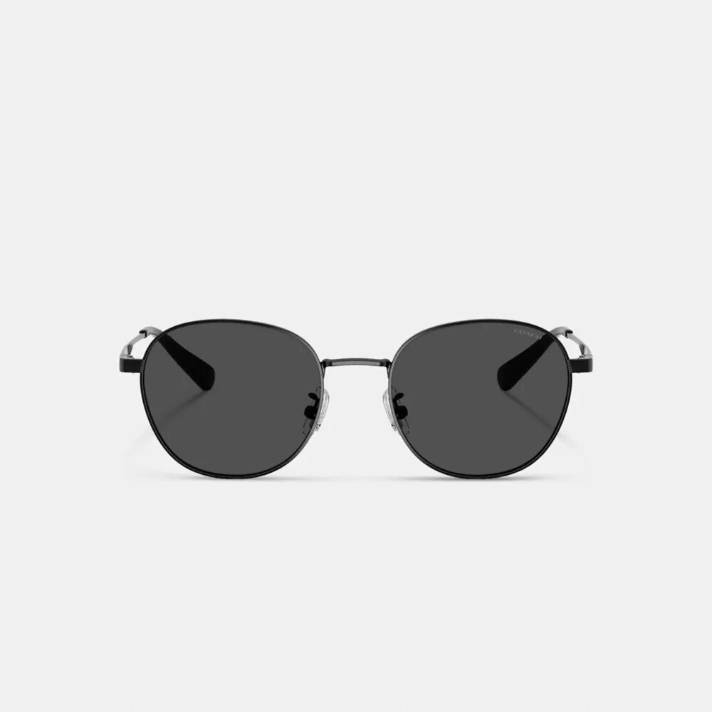 Lunettes de soleil rondes avec étiquette métallique