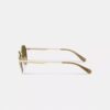 Lunettes de soleil rondes avec étiquette métallique