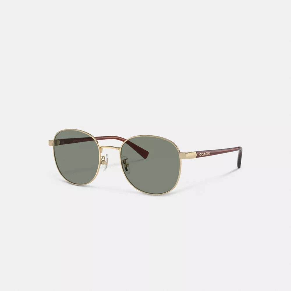 Lunettes de soleil rondes en métal