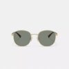 Lunettes de soleil rondes en métal