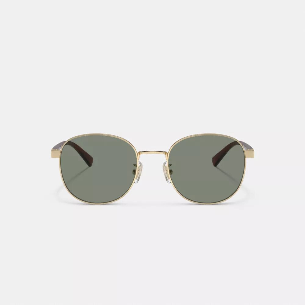 Lunettes de soleil rondes en métal