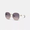 Lunettes de soleil rondes en métal « Horse and Carriage »