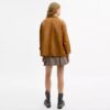 Manteau swing en cuir Turnlock