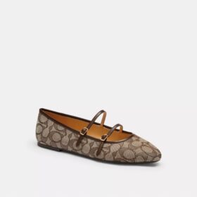 Mary Janes à double boucle en jacquard emblématique