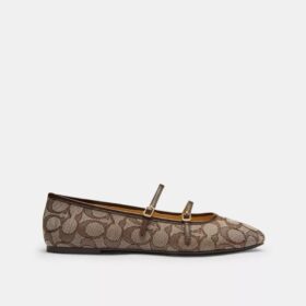 Mary Janes à double boucle en jacquard emblématique