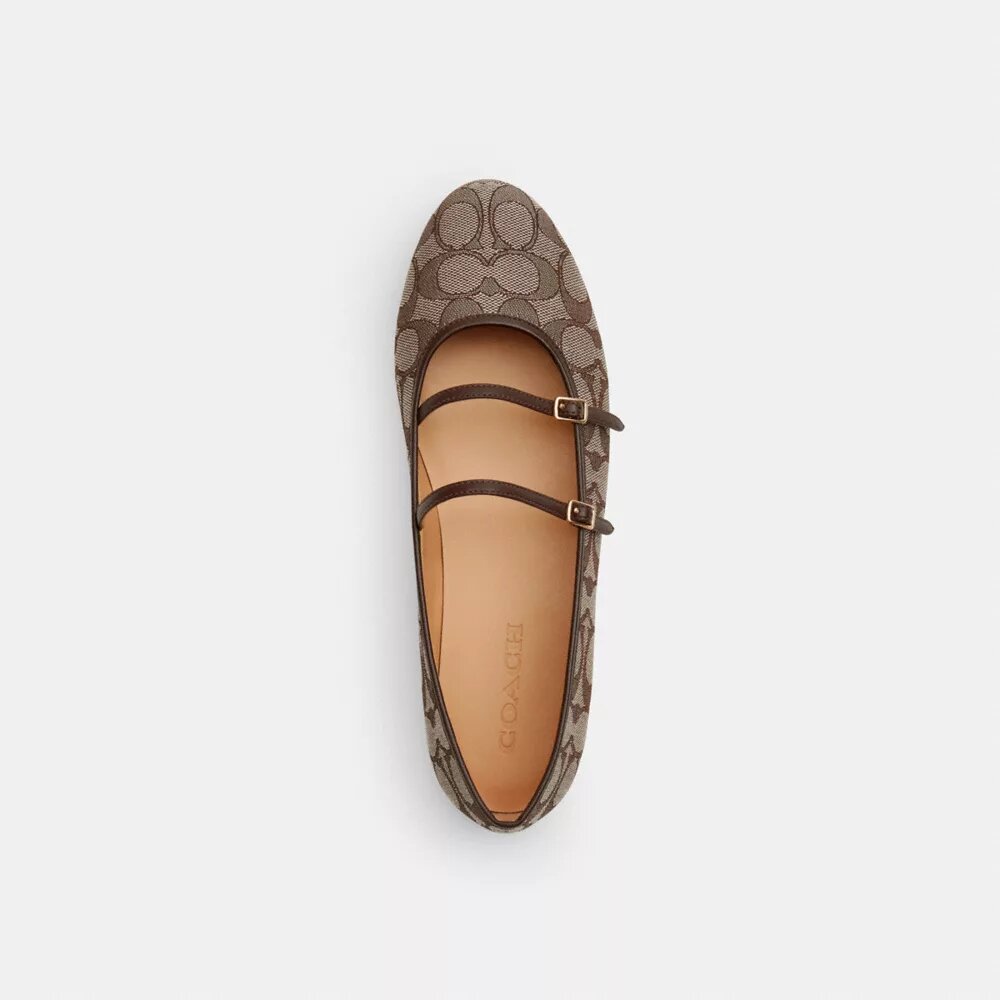 Mary Janes à double boucle en jacquard emblématique