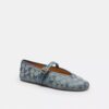 Mary Janes in denim Signature Crystal