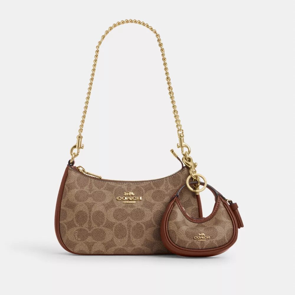 Mini bijou de sac Carmen en Signature Canvas