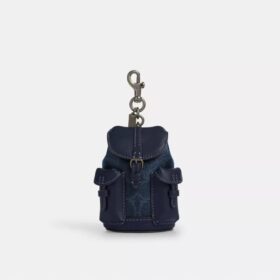 Mini bijou de sac pour sac à dos Warner en Signature Canvas