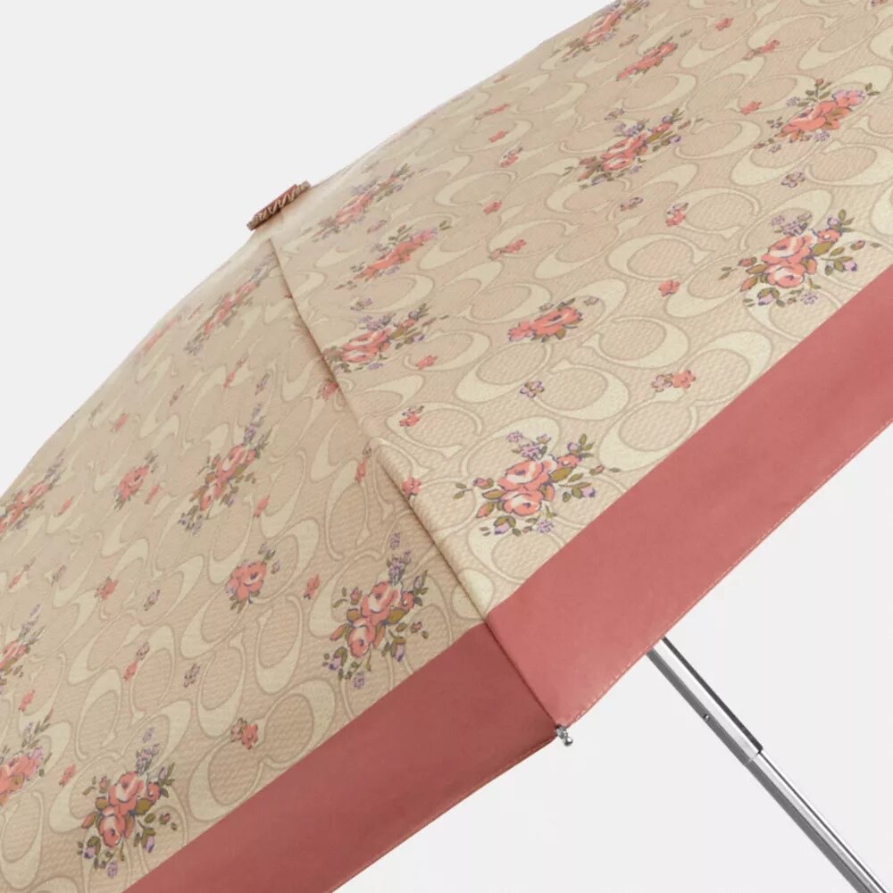 Mini-parapluie anti-UV à imprimé floral