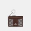 Mini-porte-carte d'identité fin en jacquard emblématique