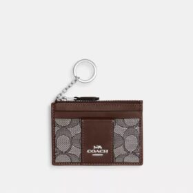 Mini-porte-carte d'identité fin en jacquard emblématique