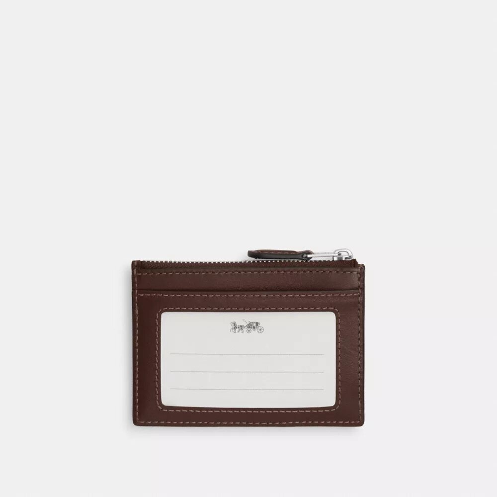 Mini-porte-carte d'identité fin en jacquard emblématique