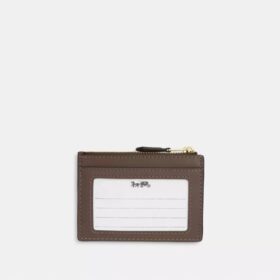 Mini-porte-carte d’identité fin en jacquard emblématique avec broderie florale