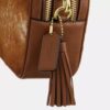 Mini sac bandoulière Carey en cuir de veau velours imprimé vache